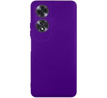 Чохол TPU GETMAN Liquid Silk Full Camera для Oppo A60 4G Фіолетовий / Ultra Violet
