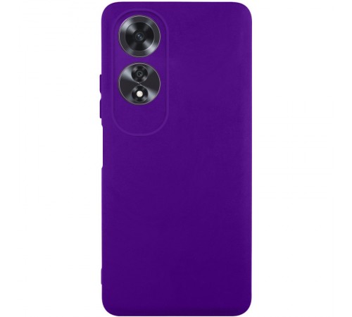 Чохол TPU GETMAN Liquid Silk Full Camera для Oppo A60 4G Фіолетовий / Ultra Violet Чохол TPU GETMAN Liquid Silk Full Camera для Oppo A60 4G Фіолетовий / Ultra Violet