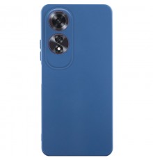Чохол TPU GETMAN Liquid Silk Full Camera для Oppo A60 4G Синій / Navy Blue