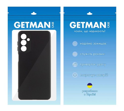 Чохол TPU GETMAN Liquid Silk Full Camera для Samsung Galaxy M34 5G Чорний / Black Чохол TPU GETMAN Liquid Silk Full Camera для Samsung Galaxy M34 5G Чорний / Black