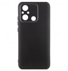 Чохол TPU GETMAN Liquid Silk Full Camera для Xiaomi Redmi 12C Чорний / Black
