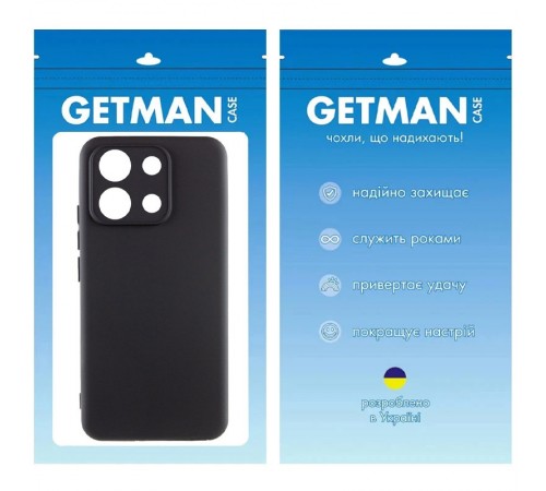 Чохол TPU GETMAN Liquid Silk Full Camera для Xiaomi Redmi Note 13 Pro 4G Чорний / Black Чохол TPU GETMAN Liquid Silk Full Camera для Xiaomi Redmi Note 13 Pro 4G Чорний / Black