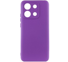 Чохол TPU GETMAN Liquid Silk Full Camera для Xiaomi Redmi Note 13 Pro 4G Фіолетовий / Purple
