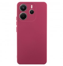 Чохол TPU GETMAN Liquid Silk Full Camera для Xiaomi Redmi Note 14 4G (Europe version) Бордовий / Marsala