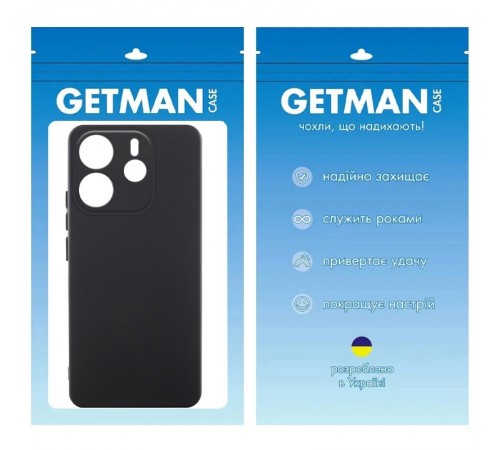 Чохол TPU GETMAN Liquid Silk Full Camera для Xiaomi Redmi Note 14 4G (Europe version) Чорний / Black Чохол TPU GETMAN Liquid Silk Full Camera для Xiaomi Redmi Note 14 4G (Europe version) Чорний / Black