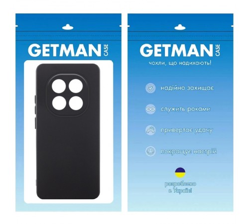 Чохол TPU GETMAN Liquid Silk Full Camera для Xiaomi Redmi Note 14 Pro 5G Чорний / Black Чохол TPU GETMAN Liquid Silk Full Camera для Xiaomi Redmi Note 14 Pro 5G Чорний / Black