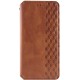 Шкіряний чохол-книжка GETMAN Cubic (PU) для Xiaomi Redmi Note 14 4G (Europe version) Коричневий