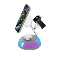 БЗП WIWU Wi-W036 Aurora 3 in 1 wireless charger White