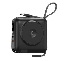 Портативний ЗП Power Bank WIWU Wi-P051 6 in 1 PD45W з БЗП 15000 mAh Black
