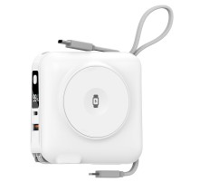 Портативний ЗП Power Bank WIWU Wi-P051 6 in 1 PD45W з БЗП 15000 mAh White