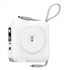 Портативний ЗП Power Bank WIWU Wi-P051 6 in 1 PD45W з БЗП 15000 mAh White