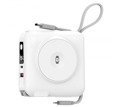 Портативний ЗП Power Bank WIWU Wi-P051 6 in 1 PD45W з БЗП 15000 mAh White Портативний ЗП Power Bank WIWU Wi-P051 6 in 1 PD45W з БЗП 15000 mAh White