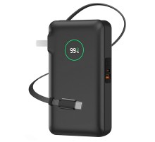 Портативний ЗП Power Bank WIWU Wi-P049 PD20W with cable 10000 mAh Black