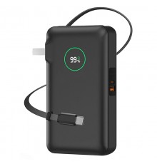 Портативний ЗП Power Bank WIWU Wi-P049 PD20W with cable 10000 mAh Black