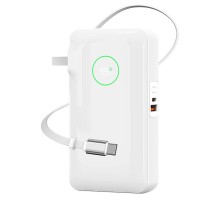Портативний ЗП Power Bank WIWU Wi-P049 PD20W with cable 10000 mAh White