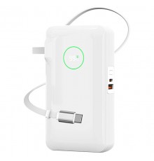Портативний ЗП Power Bank WIWU Wi-P049 PD20W with cable 10000 mAh White