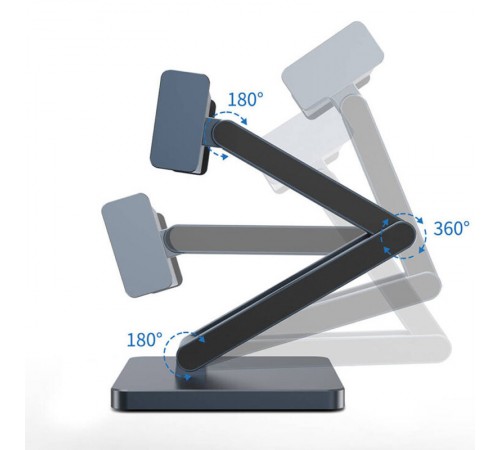 Підставка для планшетів+HUB WIWU AH801 Adjustable 8in1 (USB-C to HDMI+2xUSB-A+2xUSB-C+SD/TF+3.5mm) Gray Підставка для планшетів+HUB WIWU AH801 Adjustable 8in1 (USB-C to HDMI+2xUSB-A+2xUSB-C+SD/TF+3.5mm) Gray