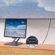Підставка для планшетів+HUB WIWU AH801 Adjustable 8in1 (USB-C to HDMI+2xUSB-A+2xUSB-C+SD/TF+3.5mm) Gray