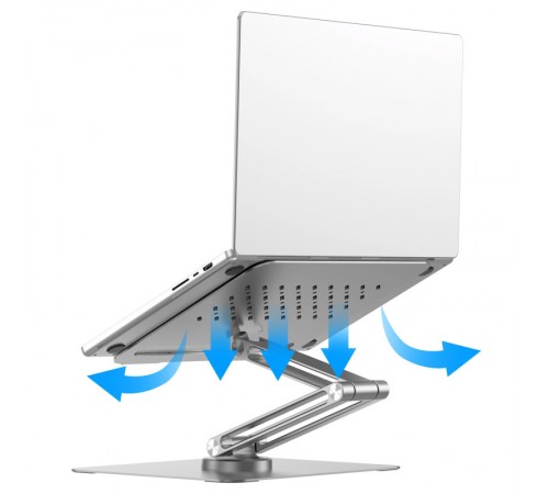 Підставка для ноутбуку WIWU ZM-S801 Rotative Foldable Laptop Stand Silver Підставка для ноутбуку WIWU ZM-S801 Rotative Foldable Laptop Stand Silver