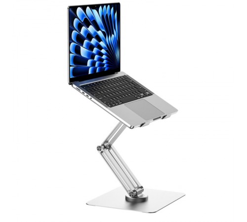 Підставка для ноутбуку WIWU ZM-S801 Rotative Foldable Laptop Stand Silver Підставка для ноутбуку WIWU ZM-S801 Rotative Foldable Laptop Stand Silver