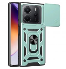 Ударостійкий чохол Camshield Serge Ring для Xiaomi Redmi Note 14 4G (Europe version) Зелений