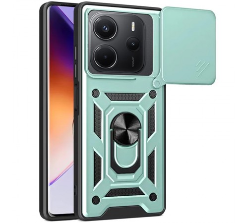 Ударостійкий чохол Camshield Serge Ring для Xiaomi Redmi Note 14 4G (Europe version) Зелений