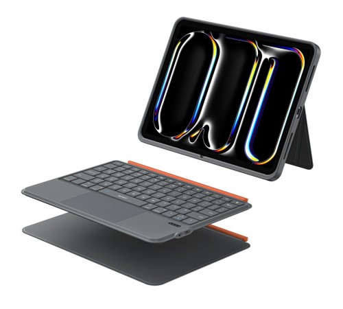 Чохол-клавіатура WIWU MK-005 3 in 1 for iPad Pro 13" (2024) Grey Чохол-клавіатура WIWU MK-005 3 in 1 for iPad Pro 13" (2024) Grey