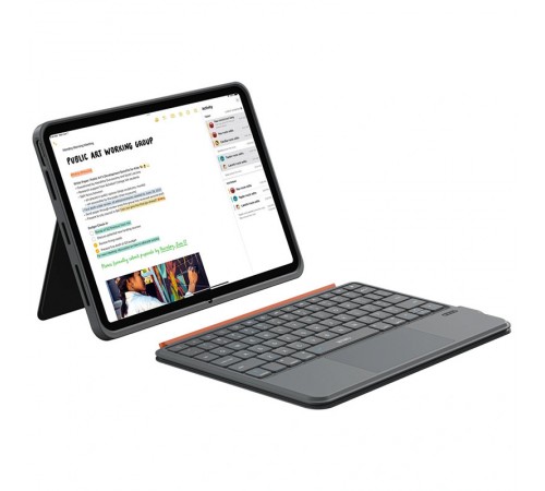 Чохол-клавіатура WIWU MK-005 3 in 1 for iPad Air 13'' (2024)/Pro 12.9" (2020-2022) Grey Чохол-клавіатура WIWU MK-005 3 in 1 for iPad Air 13'' (2024)/Pro 12.9" (2020-2022) Grey