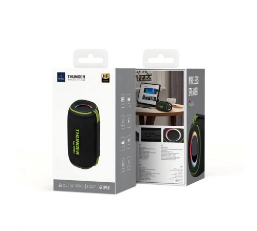 Bluetooth Колонка WIWU H5 Thunder Wireless Portable Speaker Black