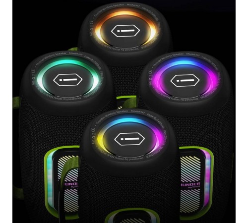 Bluetooth Колонка WIWU H7 Thunder Wireless Portable Speaker Black