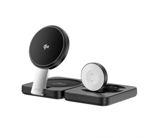 БЗП WIWU Wi-W028 QI2 3 in 1 wireless charger Black БЗП WIWU Wi-W028 QI2 3 in 1 wireless charger Black