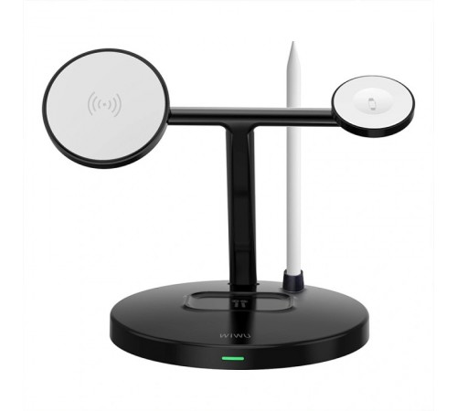 БЗП WIWU Wi-W032 Magnetic 4 in 1 Cableless Charger Black БЗП WIWU Wi-W032 Magnetic 4 in 1 Cableless Charger Black