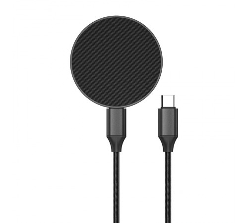 БЗП WIWU Wi-W034 Kevlar Wireless Charger Black БЗП WIWU Wi-W034 Kevlar Wireless Charger Black