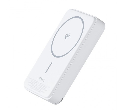 Портативний ЗП Power Bank WIWU Wi-P031 Magnetic з БЗП 30W 10000 mAh White Портативний ЗП Power Bank WIWU Wi-P031 Magnetic з БЗП 30W 10000 mAh White