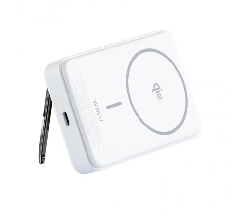 Портативний ЗП Power Bank WIWU Wi-P031 Magnetic з БЗП 30W 10000 mAh White Портативний ЗП Power Bank WIWU Wi-P031 Magnetic з БЗП 30W 10000 mAh White