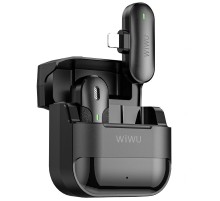 Петличний бездротовий мікрофон WIWU Wi-WM001 Wireless mini microphone (Type-C) Black
