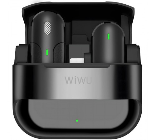 Петличний бездротовий мікрофон WIWU Wi-WM001 Wireless mini microphone (Type-C) Black Петличний бездротовий мікрофон WIWU Wi-WM001 Wireless mini microphone (Type-C) Black