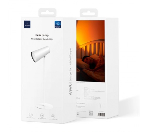 Настільна LED лампа WIWU Wi-D8 Desk Lamp 4 in1 Intelligent Magnetic Light White Настільна LED лампа WIWU Wi-D8 Desk Lamp 4 in1 Intelligent Magnetic Light White