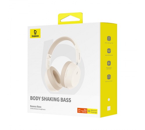 Накладні бездротові навушники Baseus Bass 35 Max (A00070800) Stellar White Накладні бездротові навушники Baseus Bass 35 Max (A00070800) Stellar White