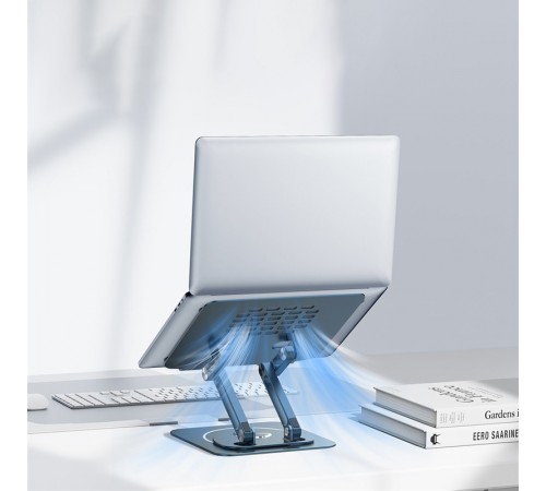 Підставка для ноутбуку Baseus UltraStable Pro (Three-Fold Version) (B10059900811-01) Space Grey Підставка для ноутбуку Baseus UltraStable Pro (Three-Fold Version) (B10059900811-01) Space Grey