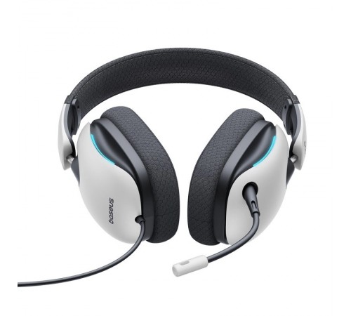 Накладні навушники Baseus OS GoPlay 1+ Max Gaming (USB-A/2m) (A00181003213-00) Moon White Накладні навушники Baseus OS GoPlay 1+ Max Gaming (USB-A/2m) (A00181003213-00) Moon White
