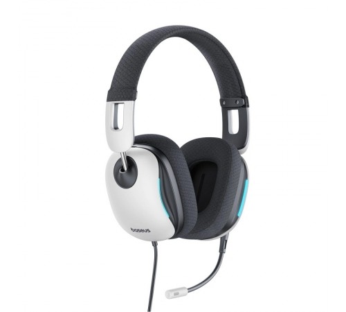 Накладні навушники Baseus OS GoPlay 1+ Max Gaming (USB-A/2m) (A00181003213-00) Moon White Накладні навушники Baseus OS GoPlay 1+ Max Gaming (USB-A/2m) (A00181003213-00) Moon White