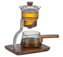Чайник для заварювання TeaPot D-41 Automatic tea maker 300/400ml Transparent gray