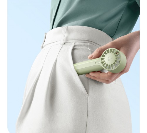 Портативний вентилятор Usams ZB288 Handheld mini fan 1200 mAh Green Портативний вентилятор Usams ZB288 Handheld mini fan 1200 mAh Green