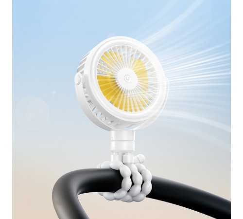 Портативний вентилятор Usams ZB289 Baby Stroller fan 2000mAh White Портативний вентилятор Usams ZB289 Baby Stroller fan 2000mAh White
