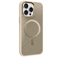 Чохол TPU+PC Carbon Mirage with MagSafe для Apple iPhone 15 Pro (6.1") Antique White
