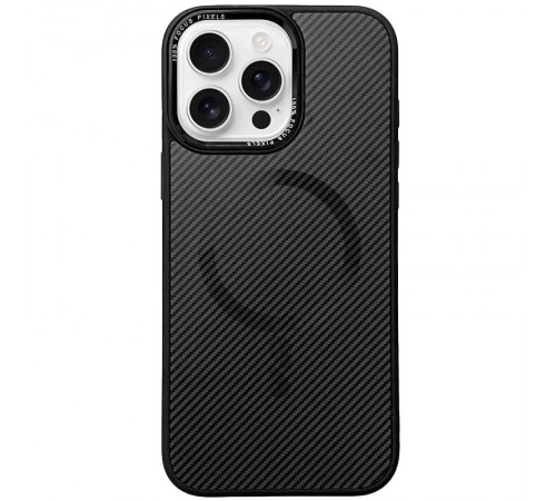 Чохол TPU+PC Carbon Mirage with MagSafe для Apple iPhone 15 Pro Max (6.7") Black Чохол TPU+PC Carbon Mirage with MagSafe для Apple iPhone 15 Pro Max (6.7") Black