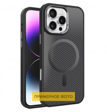 Чохол TPU+PC Carbon Mirage with MagSafe для Apple iPhone 16 Plus (6.7") Black