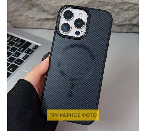 Чохол TPU+PC Carbon Mirage with MagSafe для Apple iPhone 16 Plus (6.7") Black Чохол TPU+PC Carbon Mirage with MagSafe для Apple iPhone 16 Plus (6.7") Black