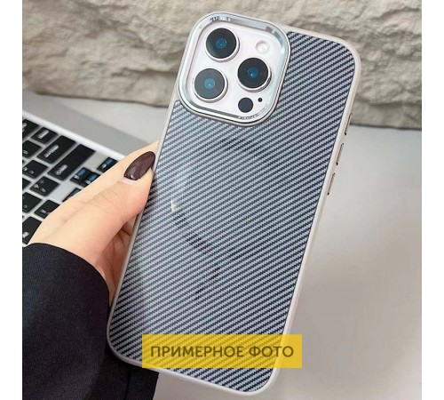 Чохол TPU+PC Carbon Mirage with MagSafe для Apple iPhone 16 Plus (6.7") Grey